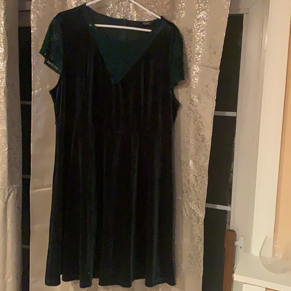 Velvet Green Dress